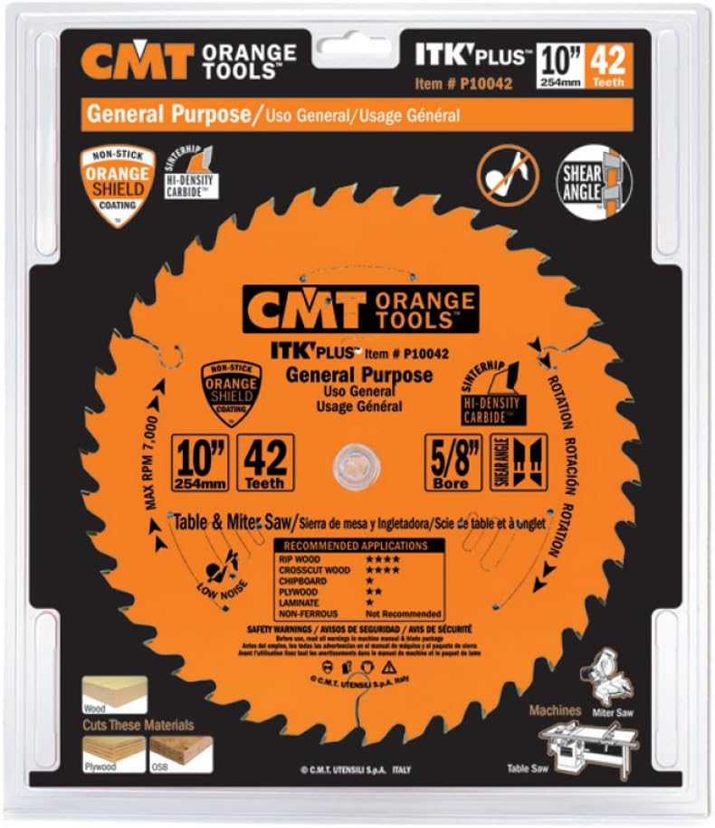 CMT 236.006.10 Industrie-Diamantsägeblatt, 10 Zoll x 6 Zähne, 5/8-Zoll-Bohrung