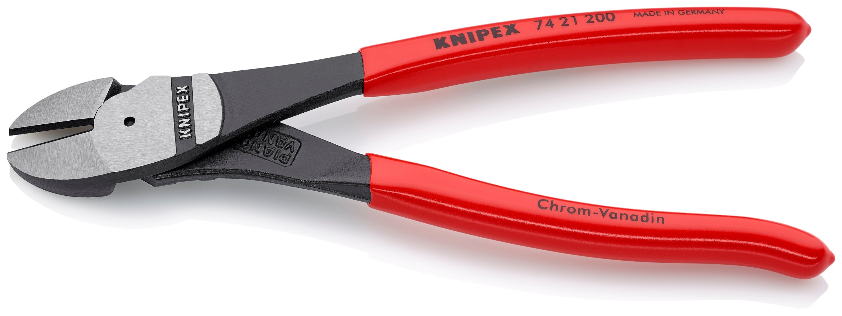Knipex 7421200SBA - 8" High Leverage 12° Angled Diagonal Cutters KNIPEX