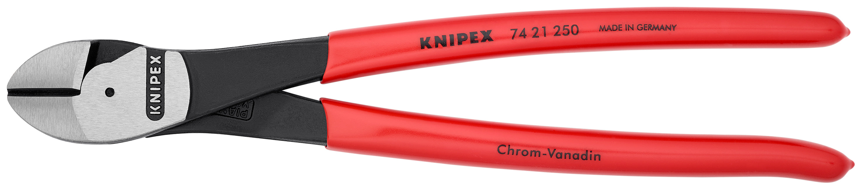 Knipex 7421250SBA - 10" High Leverage 12° Angled Diagonal Cutters