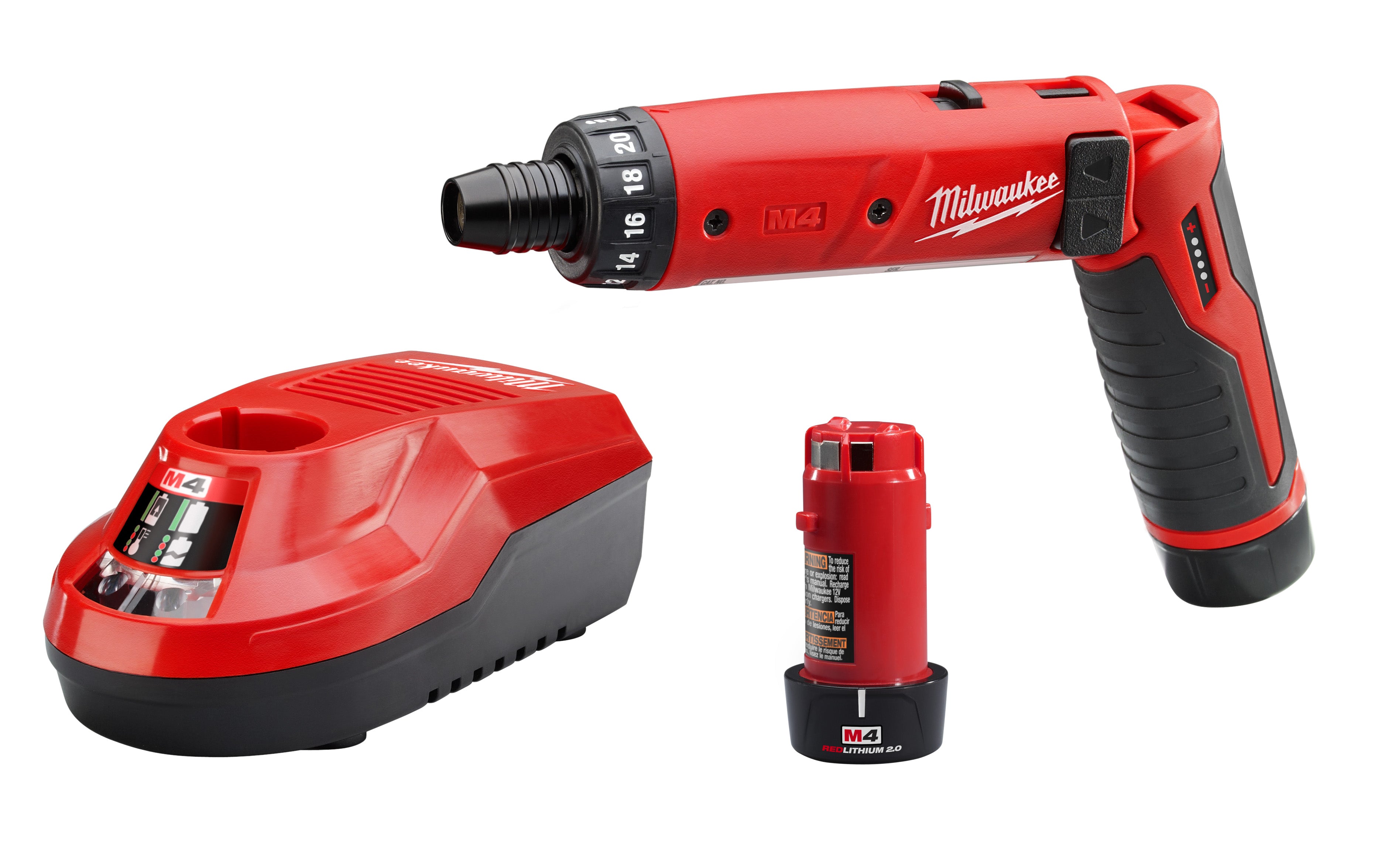 Milwaukee 2101-22 - Ensemble de tournevis hexagonaux M4 1/4 po