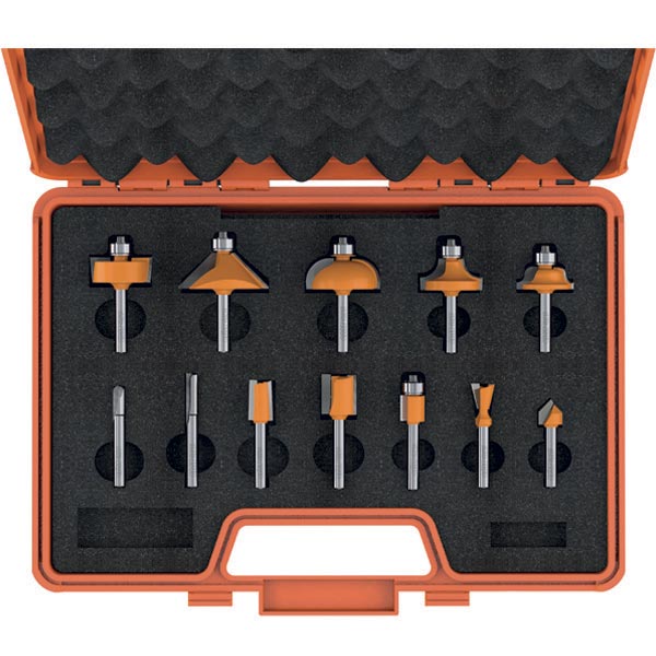 CMT-800.503.11 - 12 PIECE ROUTER BIT SET