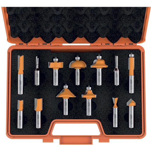 CMT-800.505.11 - 13 PIECE ROUTER BIT SET