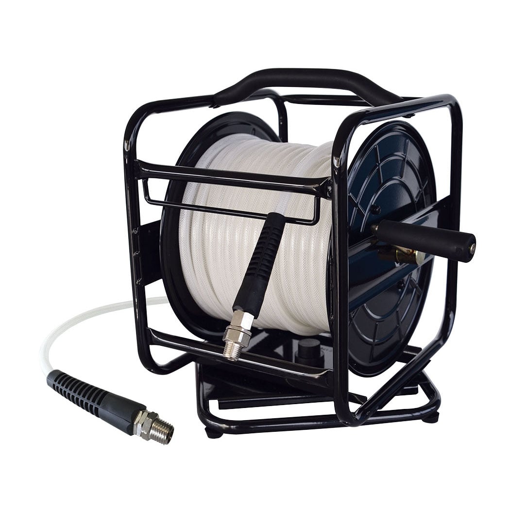 TOPRING 79.040 - Manual Hose Reel With 1/4 I.D. 100 ft. Polyurethane Hose POLYREEL