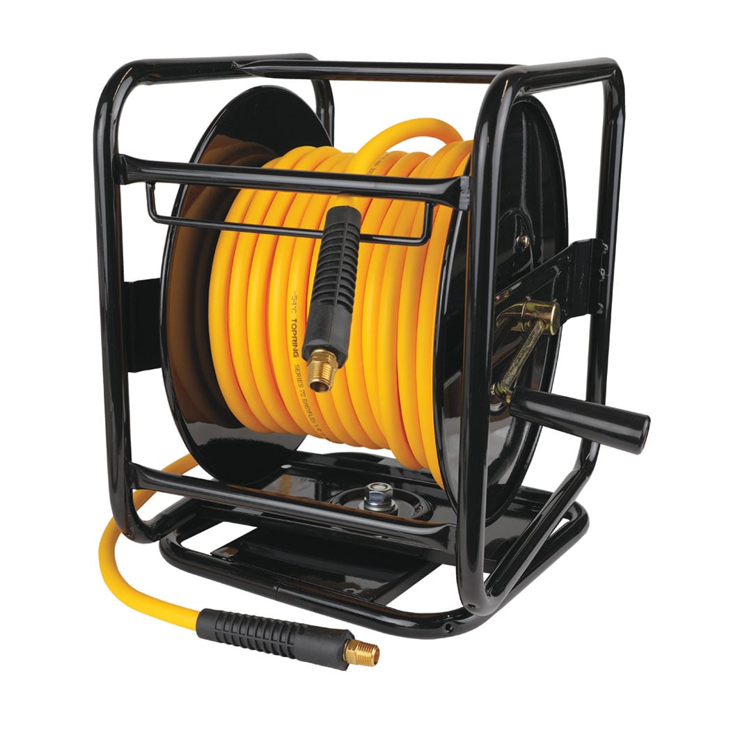 TOPRING 79.060 - Manual Hose Reel With 1/4 I.D. 100 ft. Polymer Hose POLYREEL