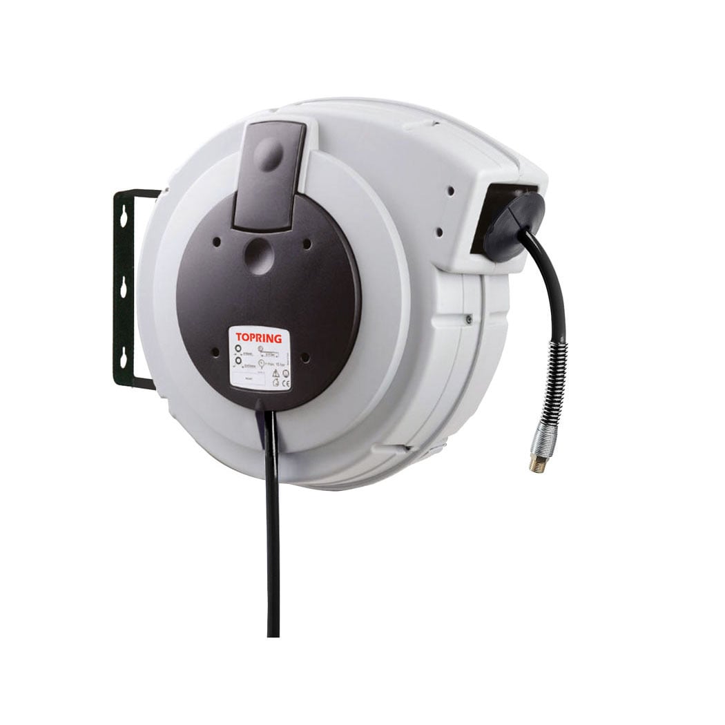 TOPRING 79.425 - Hose Reel With 3/8 I.D. 50 ft. Polyurethane and PVC Hose RETRACTO