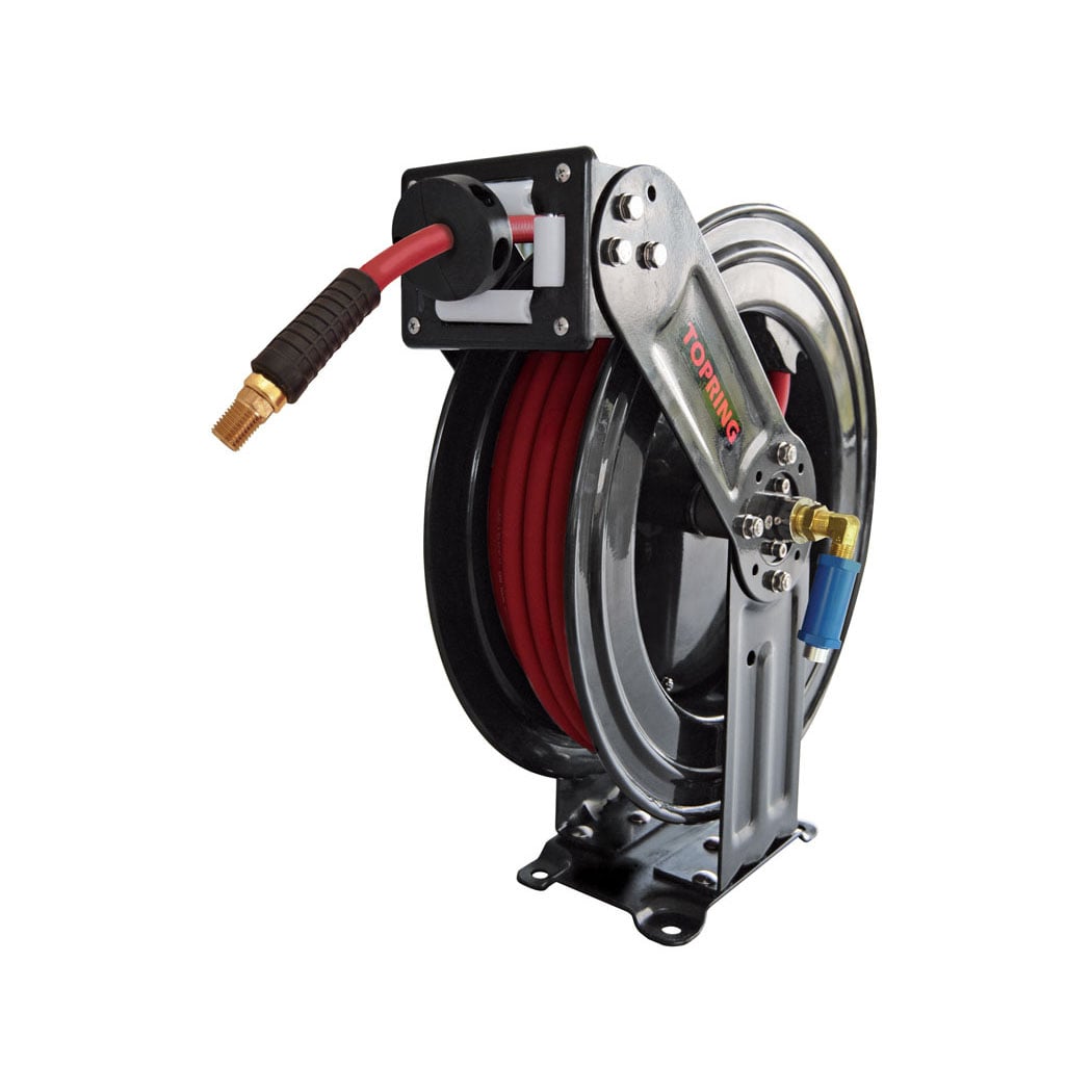 TOPRING 79.509.01 - XL Hose Reel With 1/2 I.D. 50 ft. Rubber Hose TOPREEL HD