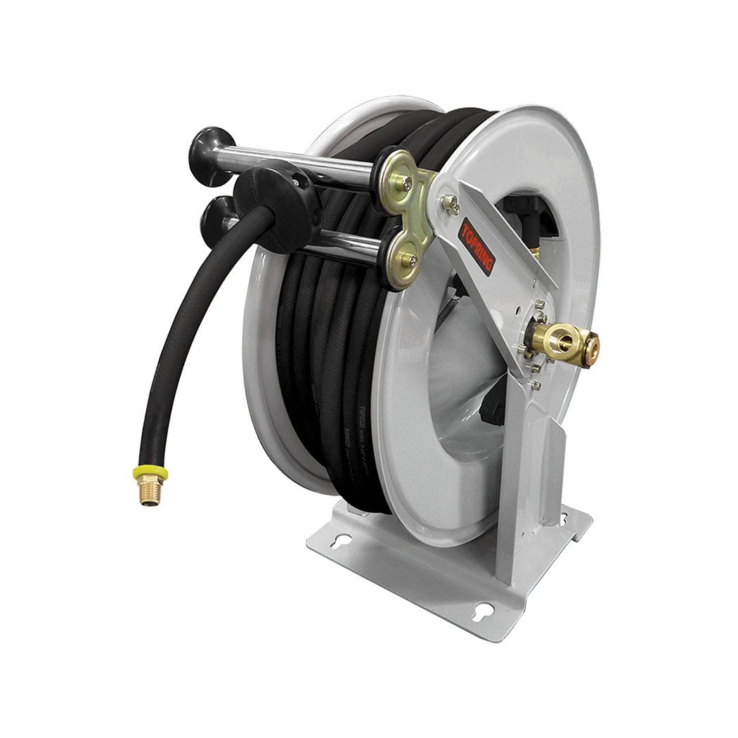 TOPRING 79.781 - XXL Hose Reel With 1/2 I.D. 100 ft. Rubber Hose STEELPRO
