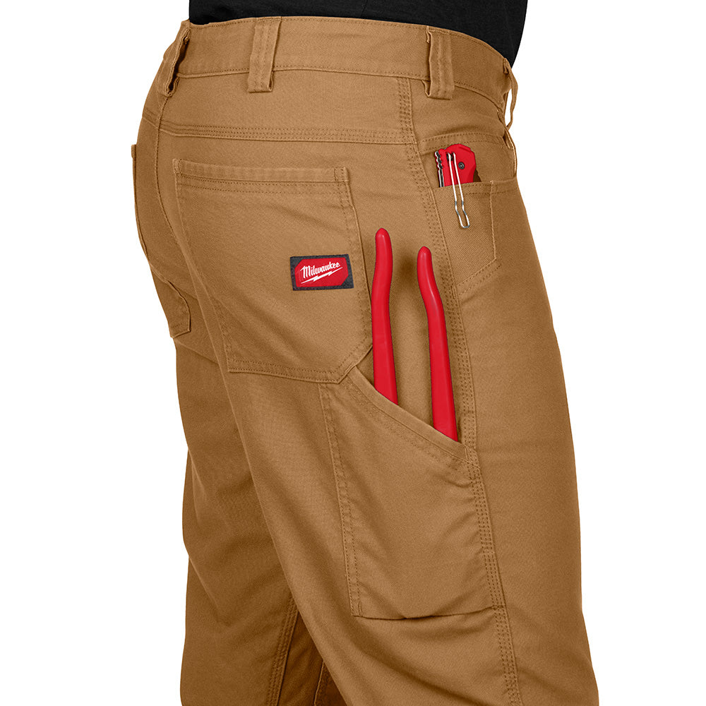 Milwaukee 701K-3632 - Heavy Duty Flex Work Pants - Khaki 3632