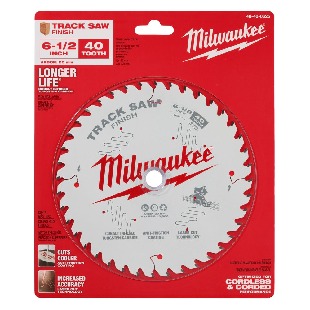 Milwaukee 48-40-0625 - 6-1/2” 40T Finish Track Saw Blade