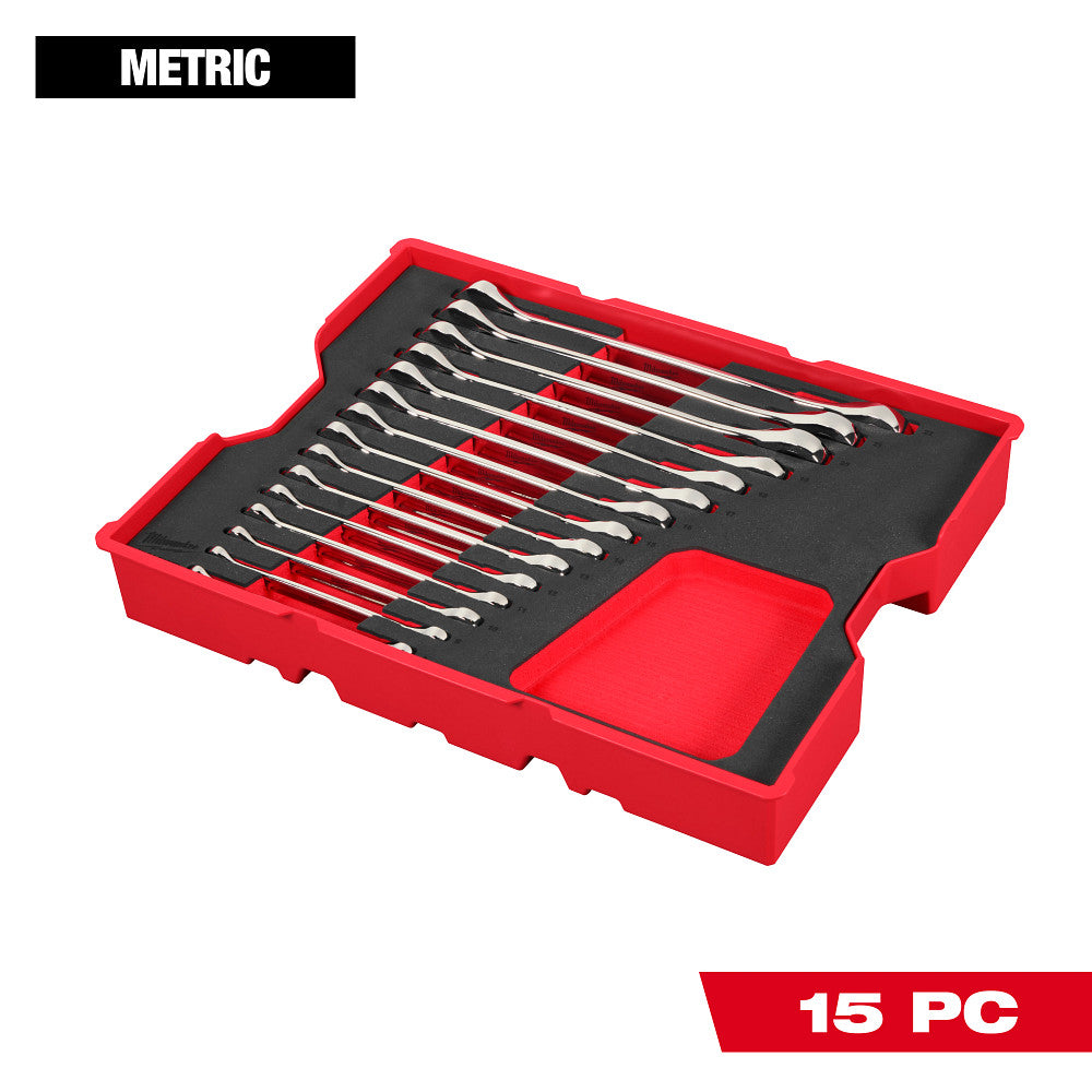 MILWAUKEE 48-22-0156 15pc MM Combo Wrenches w/Foam