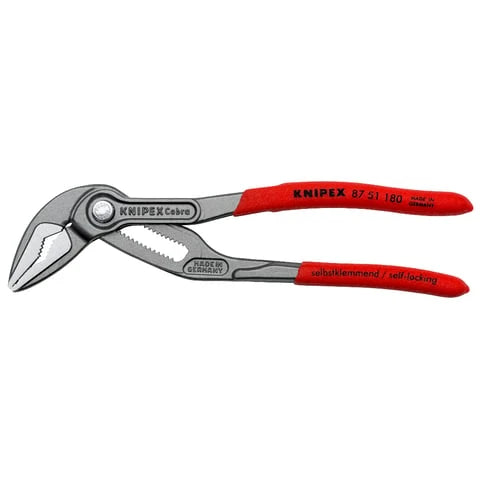 KNIPEX 8751180SBA 7" Cobra QuickSet Water Pump Pliers