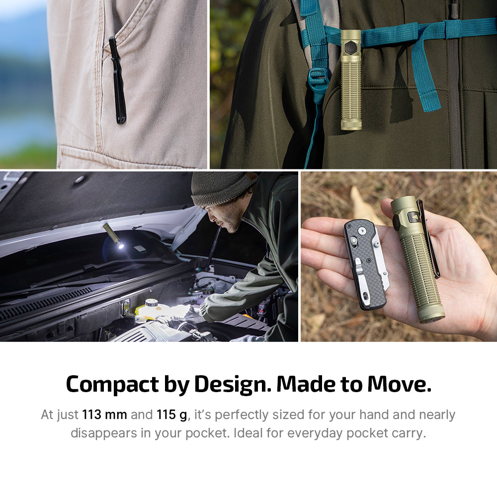 OLIGHT BATON4ULTRA - Baton Ultra: Dual Switch High Lumen Compact EDC Flashlight