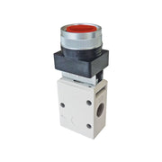TOPRING 80.903 - 3/2-Way Manual Valve With Button 1/4 (F) NPT OPTIMA