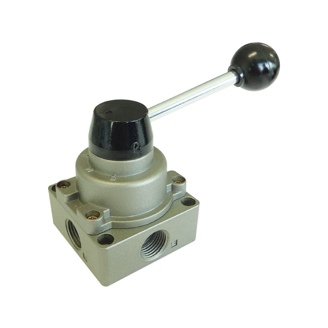 TOPRING 80.930 - 4/3-Way Manual Valve With Rotary Handle 1/4 (F) NPT OPTIMA