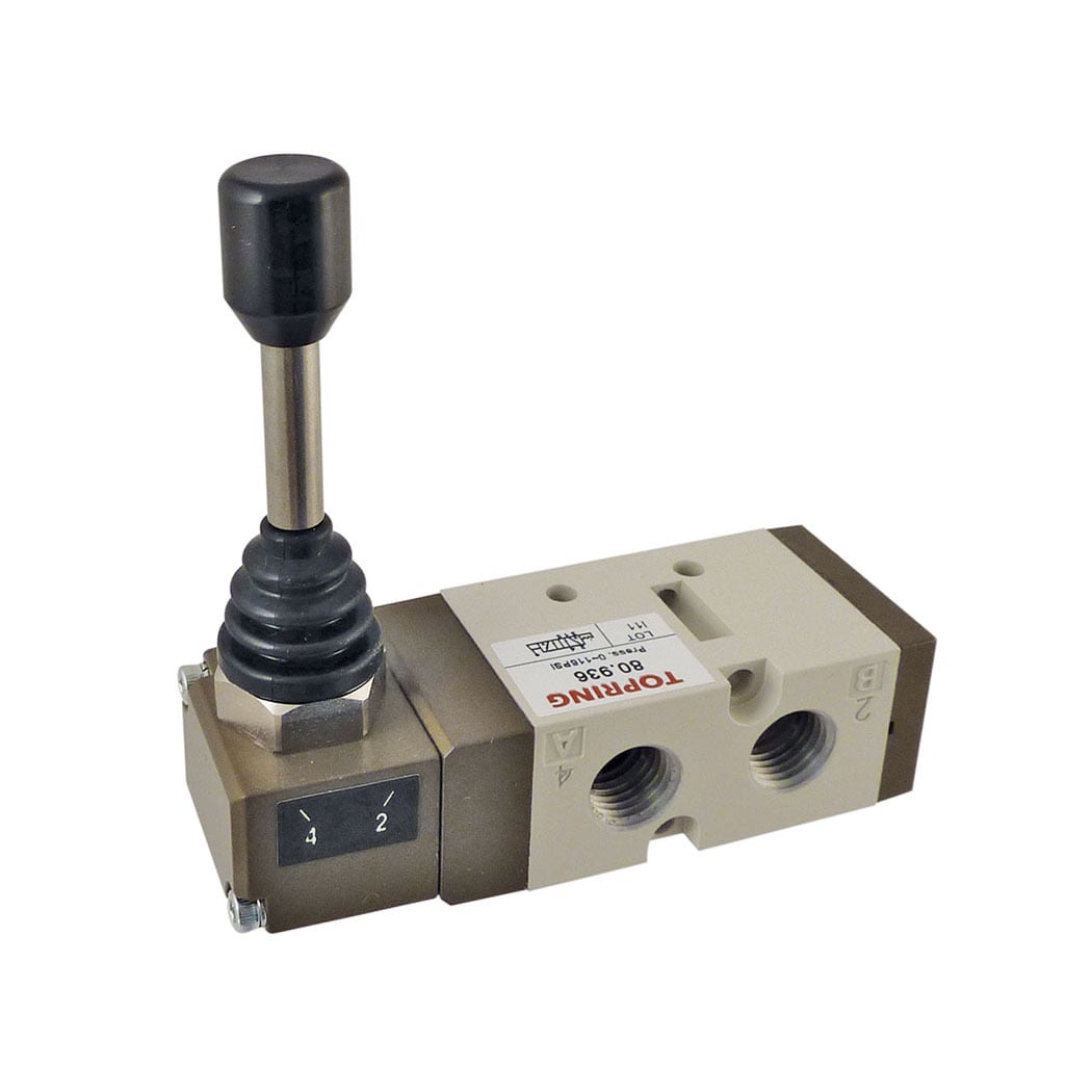 TOPRING 80.936 - 5/2-Way Manual Valve With Detent Lever 1/4 (F) NPT OPTIMA