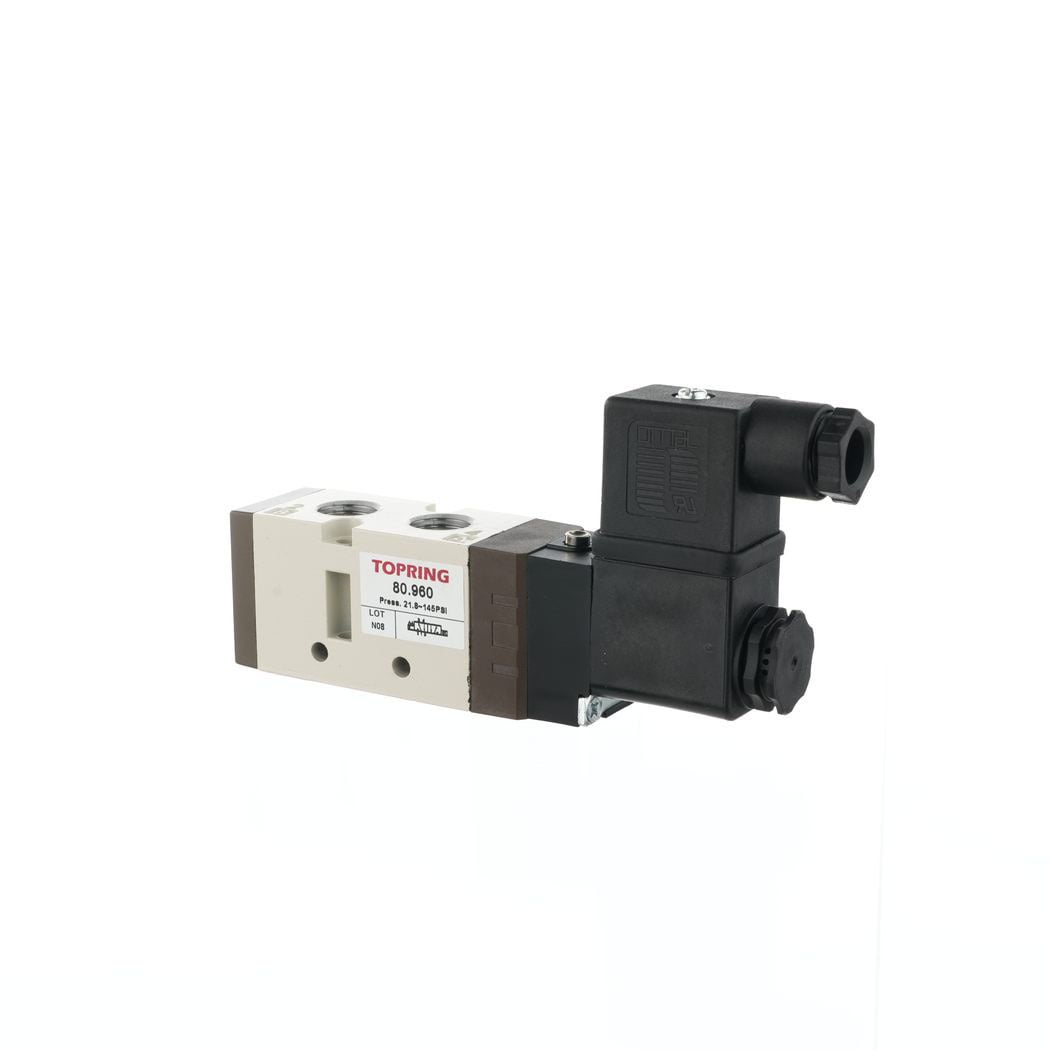 TOPRING 80.960 - 5/2-Way Single Solenoid Valve 110 VAC 1/4 (F) NPT OPTIMA