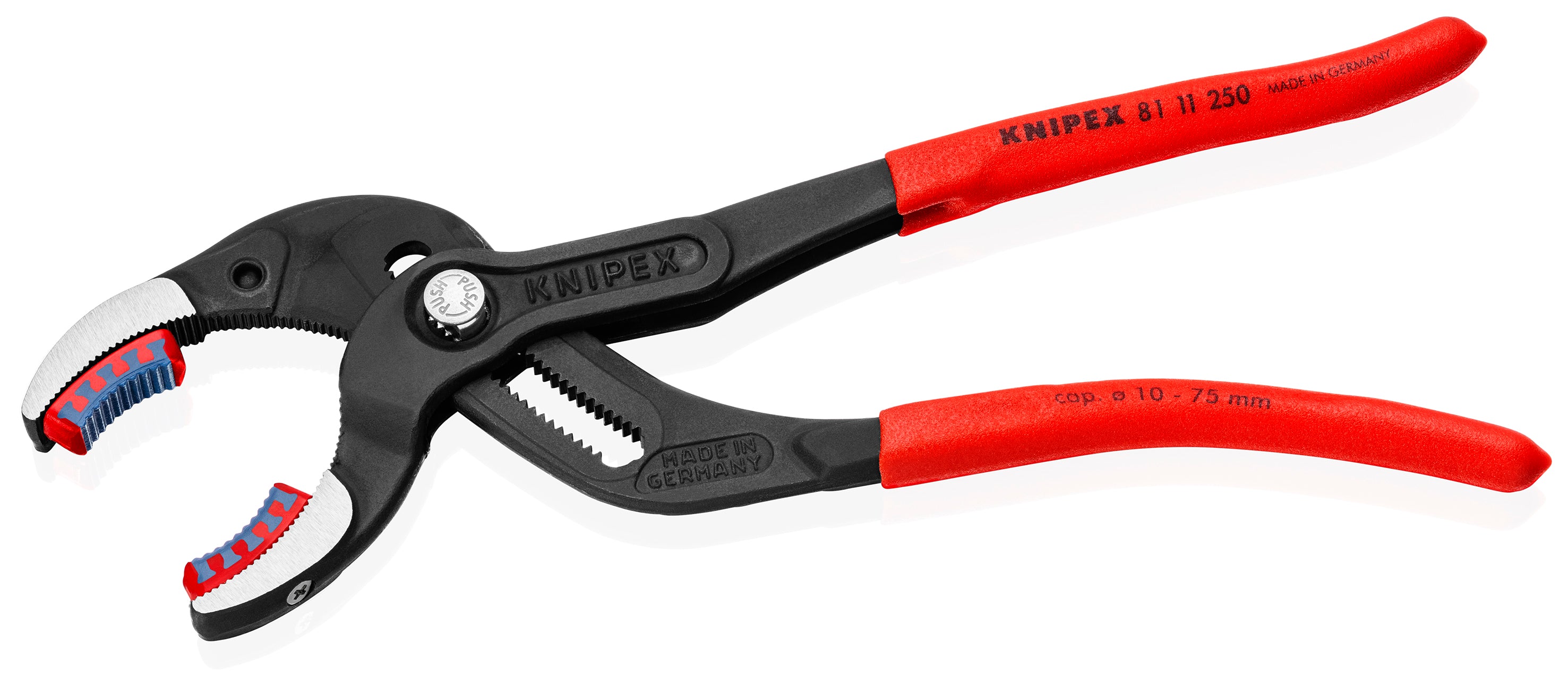 Knipex 8111250SBA - 10" Pipe Gripping Pliers-Replaceable Plastic Jaws