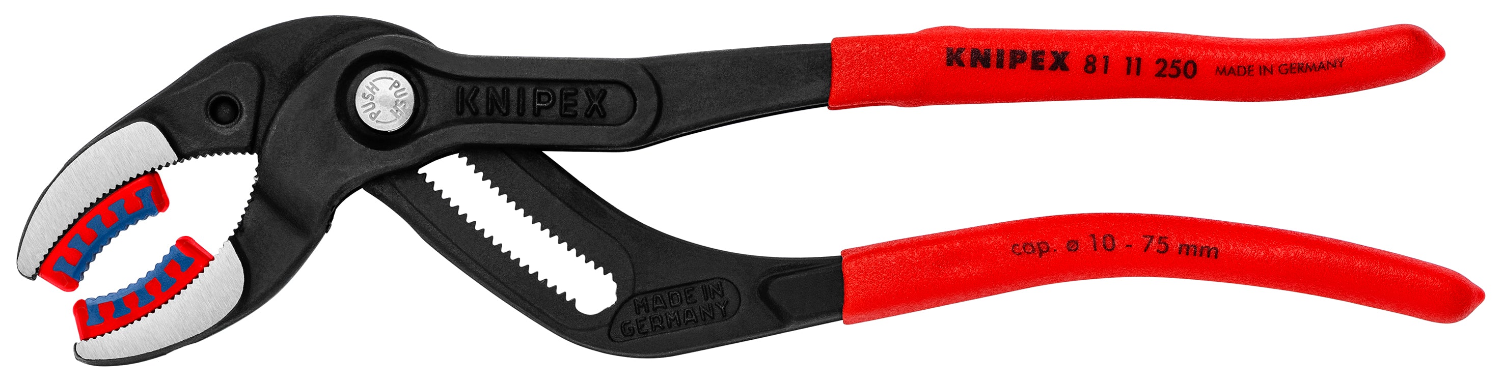 Knipex 8111250SBA - Pince à tuyaux 10" - Mâchoires en plastique remplaçables