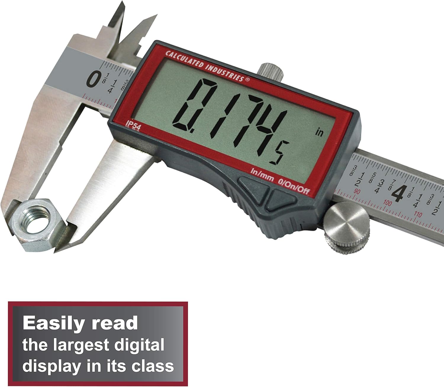 AccuMaster Digital Fraction Caliper - 6" (Fractional/In/mm)