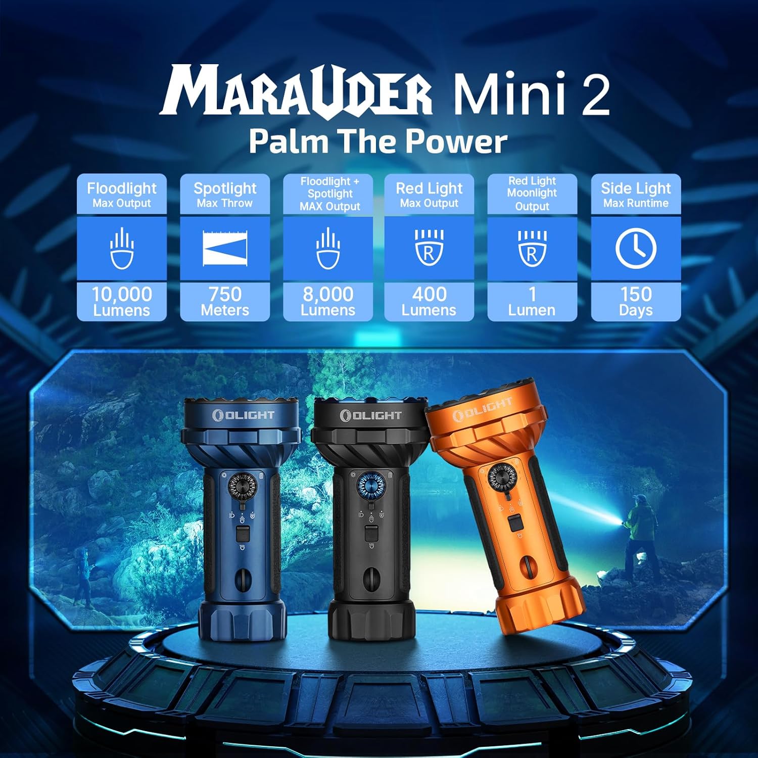 OLIGHT MARAUDERMINI2 - Marauder Mini 2 Rechargeable LED Light
