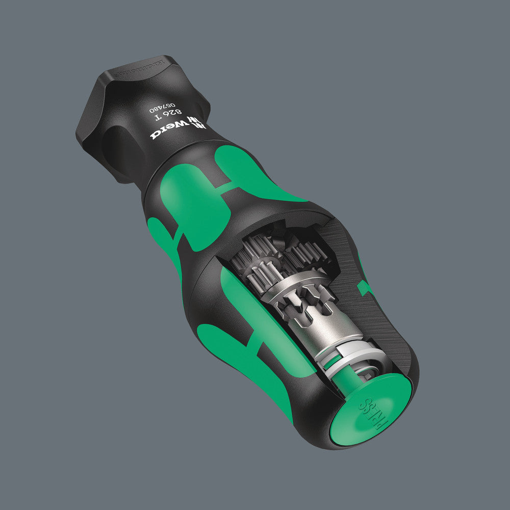 Wera 057480  -  826 T KRAFTFORM TURBO BITS HANDHOLDER WITH RAPIDAPTOR QUICK-RELEASE CHUCK  (handle only)