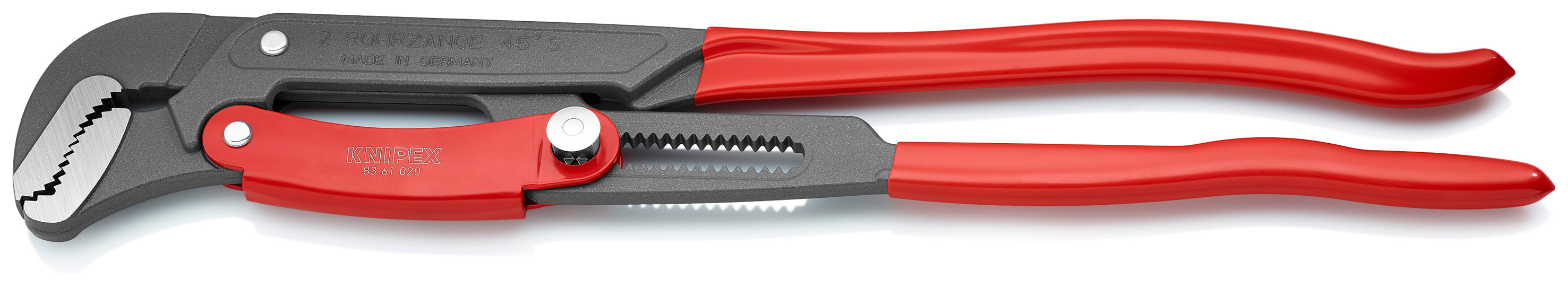 Knipex 8361020 – 22 1/2 Zoll schwedische Rohrzange mit Schnellverstellung, S-Typ