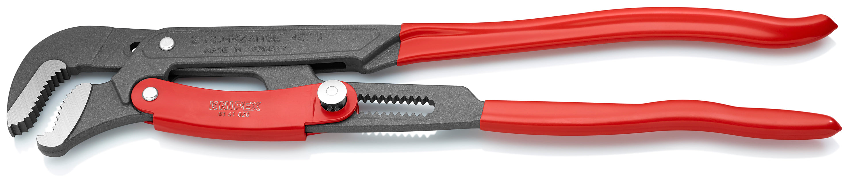 Knipex 8361020 – 22 1/2 Zoll schwedische Rohrzange mit Schnellverstellung, S-Typ