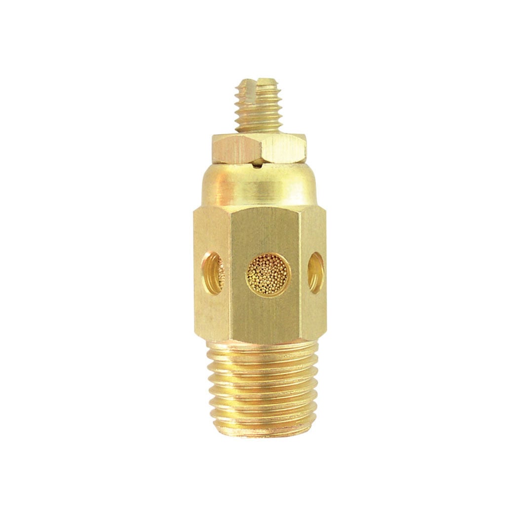 TOPRING 86.315 - Brass Pneumatic Muffler 1/2 (M) NPT With Regulator (Multiple of 5)