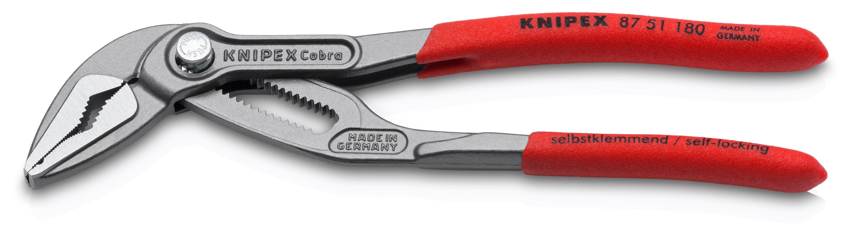 KNIPEX 8751180SBA 7" Cobra QuickSet Water Pump Pliers