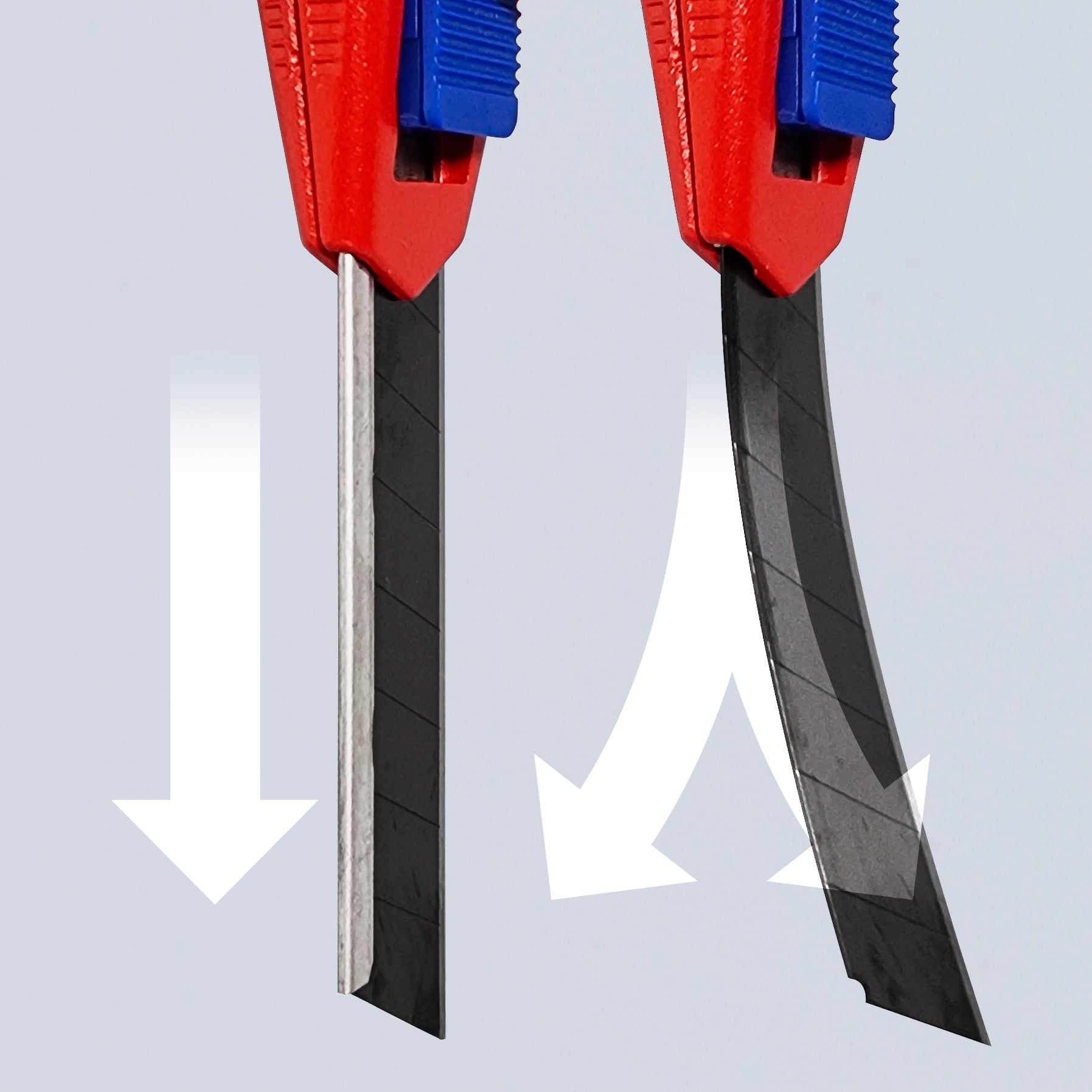 Knipex 9010165BKA - Couteau à lame rétractable universel CutiX 6 1/2"