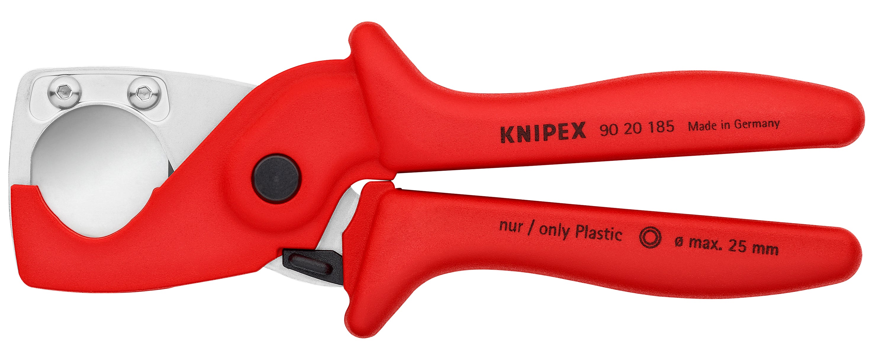 Knipex 9020185 - 7 1/4" PlastiCut® Flexibler Schlauch- und PVC-Schneider