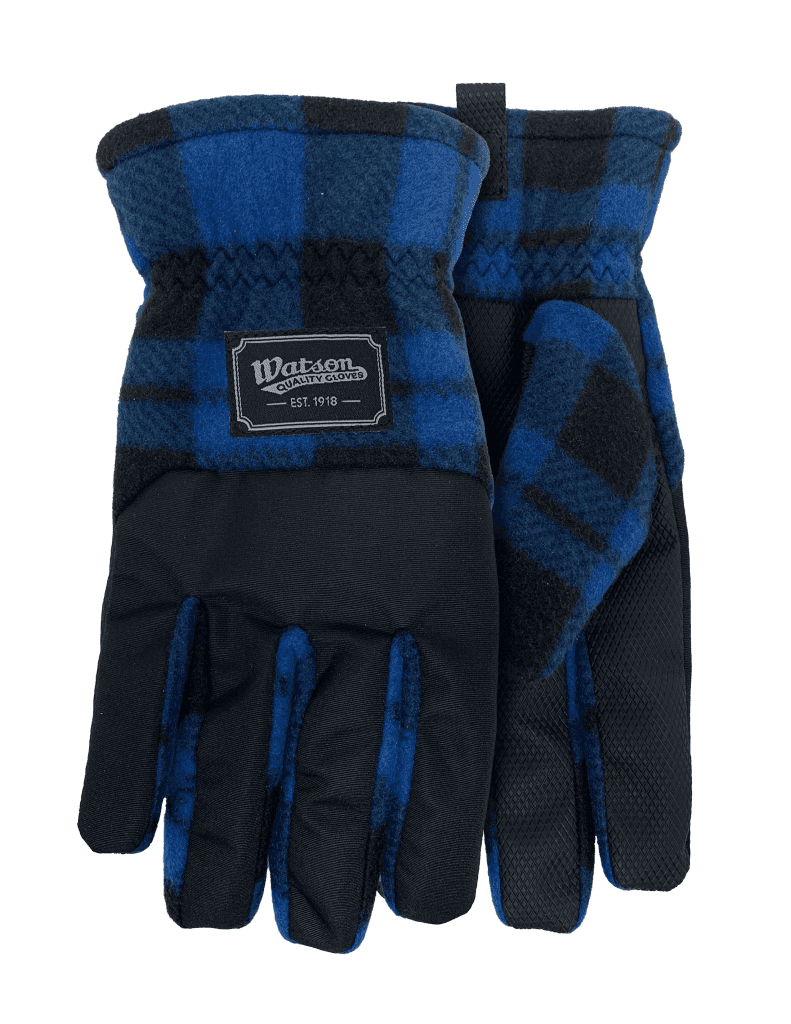 Watson - Gants d'hiver polaires Navidad compatibles avec les écrans tactiles, bleus