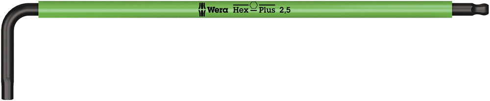 Clé mâle coudée hexagonale Wera 022604 2,5 x 112 mm (vert vif) 