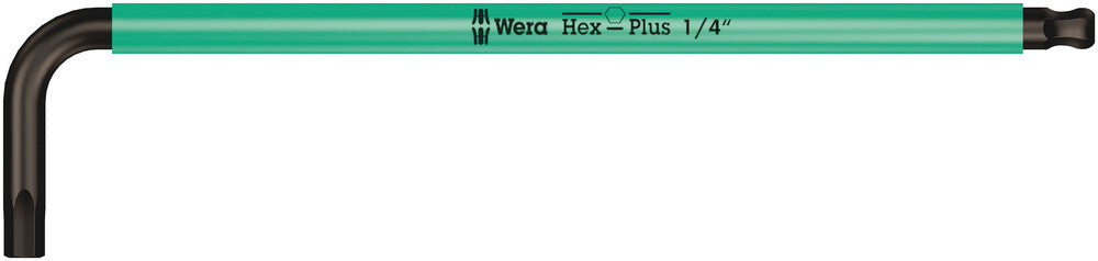 Wera 022636 1/4" x 185mm Hex + Ball End Hex L-key (Turquoise)