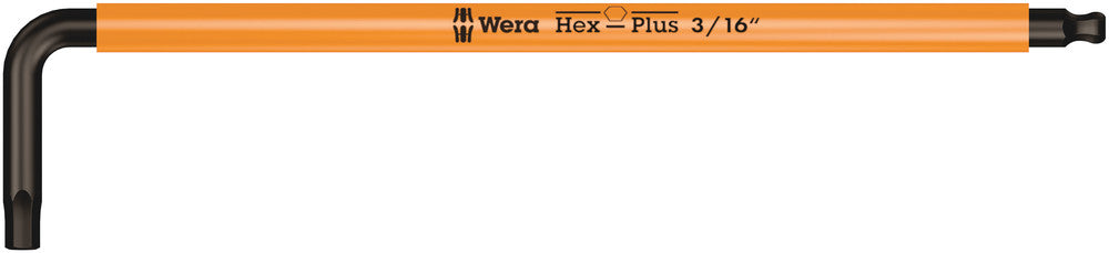 Wera 022634 3/16" x 154mm Hex + Ball End Hex L-key (Bright Orange)