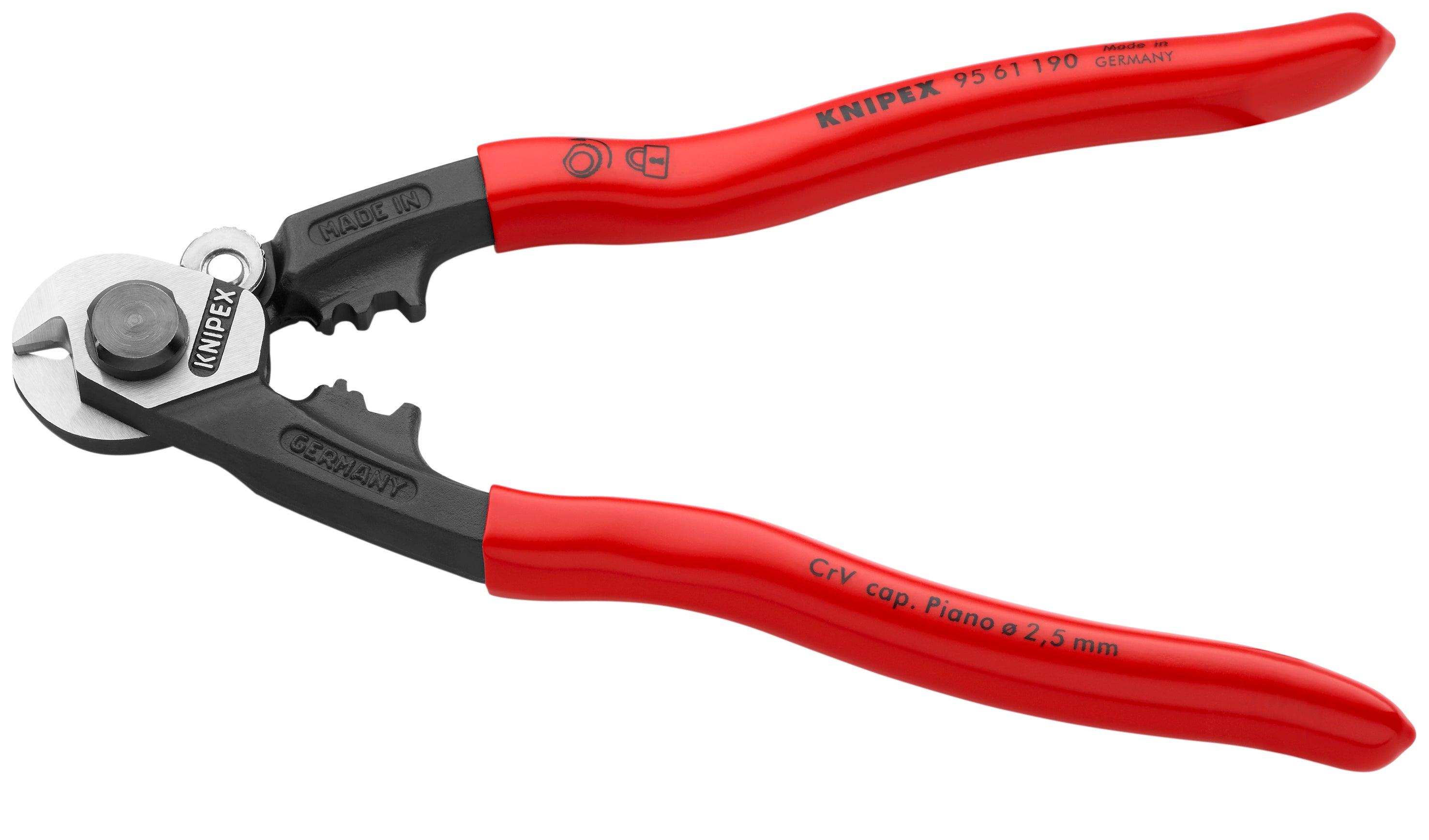 Knipex 9561190SBA - Cisaille à câble métallique 7 1/2"