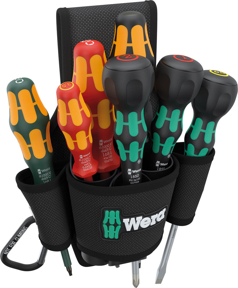 Wera 9622 Belt Holster 8pcs Screwdriver Set - WER-300306