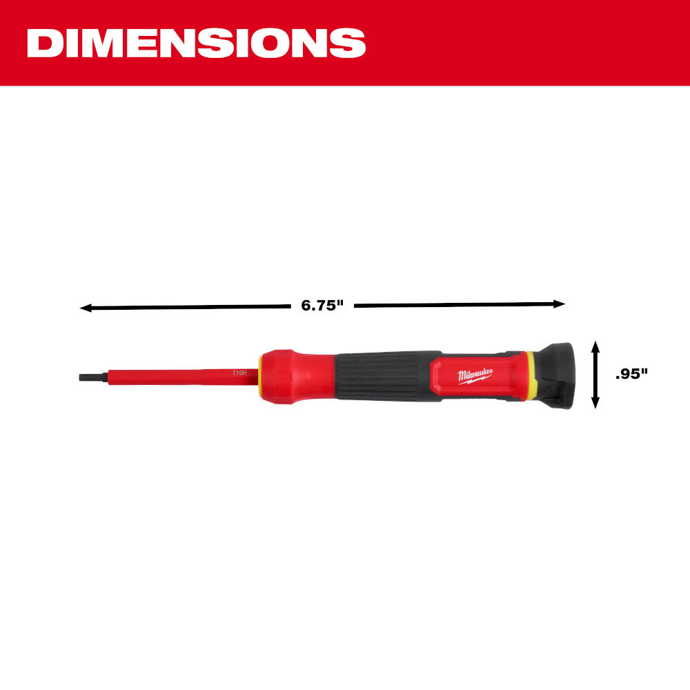 Milwaukee 48-22-2217 - 8-in-1 1000V isolierter Präzisions-Multibit-Schraubendrehersatz