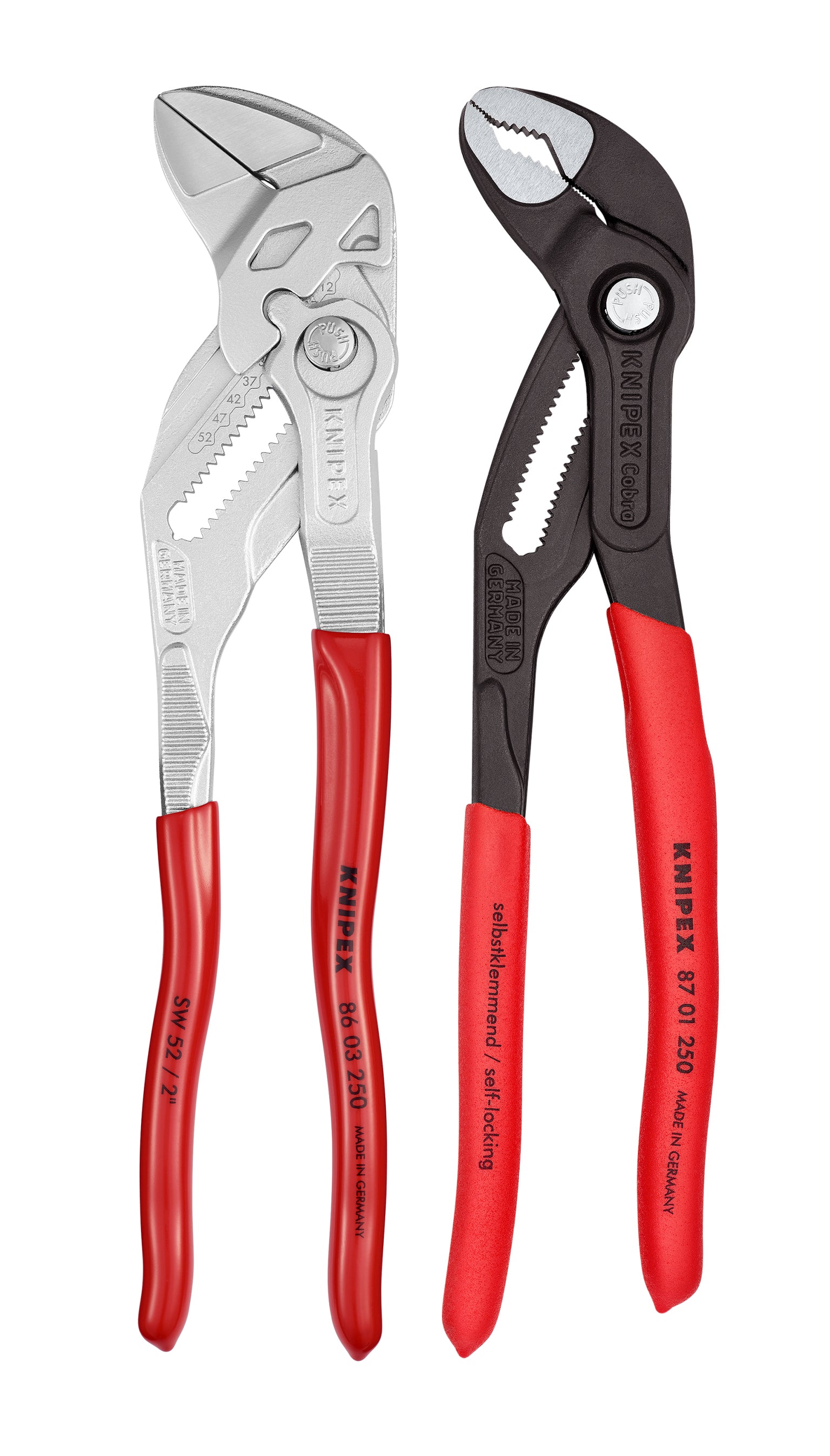 Knipex 9K0080147US – 2-teiliger 10" Cobra® Wasserpumpen- und Zangenschlüsselsatz