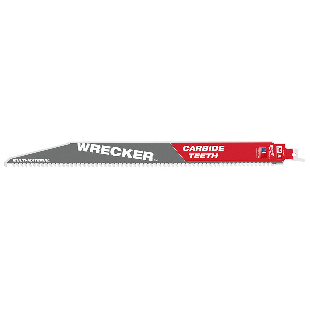 Milwaukee 48-00-5243 - Lame SAWZALL® THE WRECKER™ 12" 6 TPI avec dents en carbure, paquet de 1