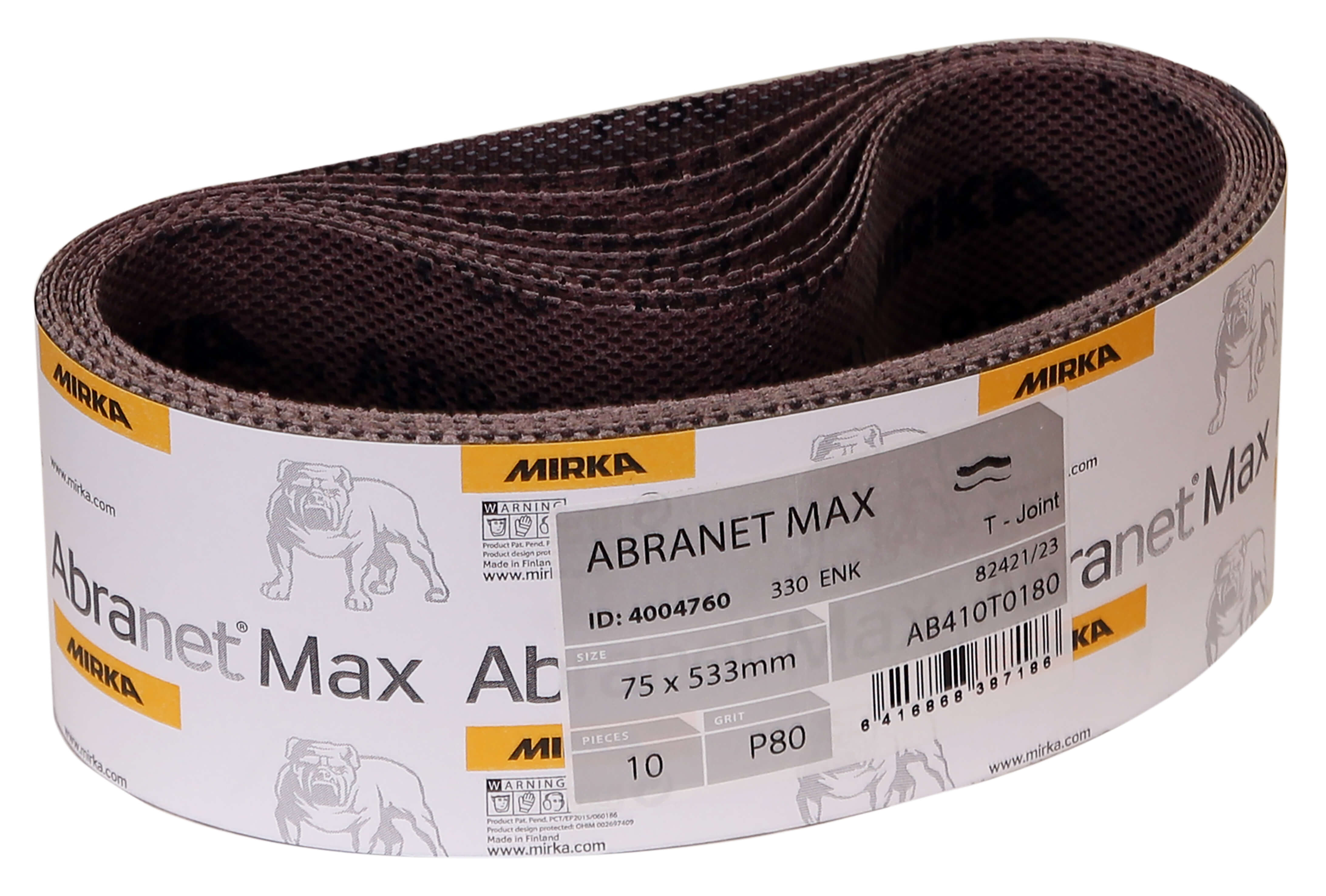 Mirka Abranet Max 4" x 24" x 100gr Sanding Belt