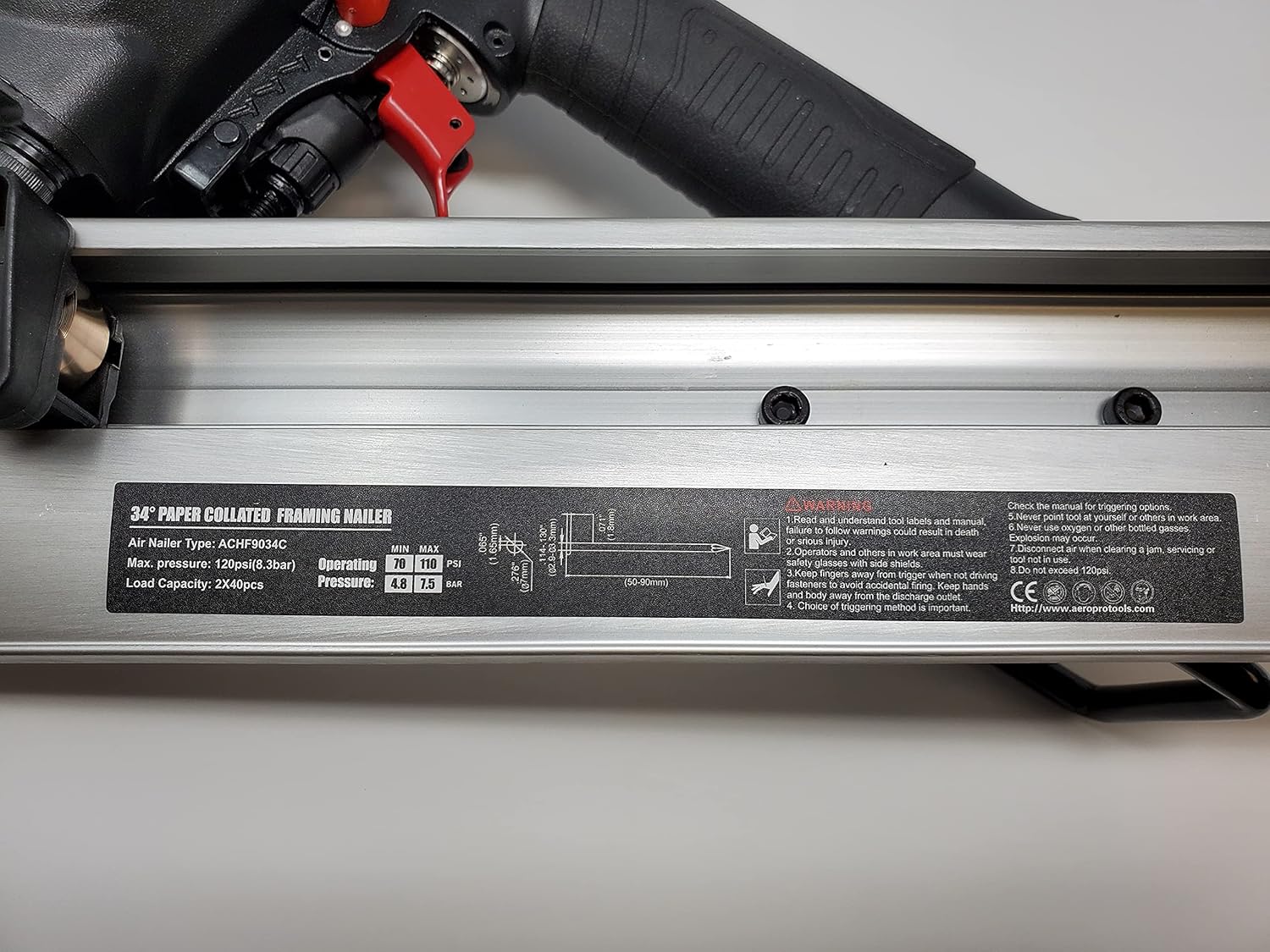 AEROPRO ACHF9034 Aeropro 3-1/4" Strip Nailer AEROPRO