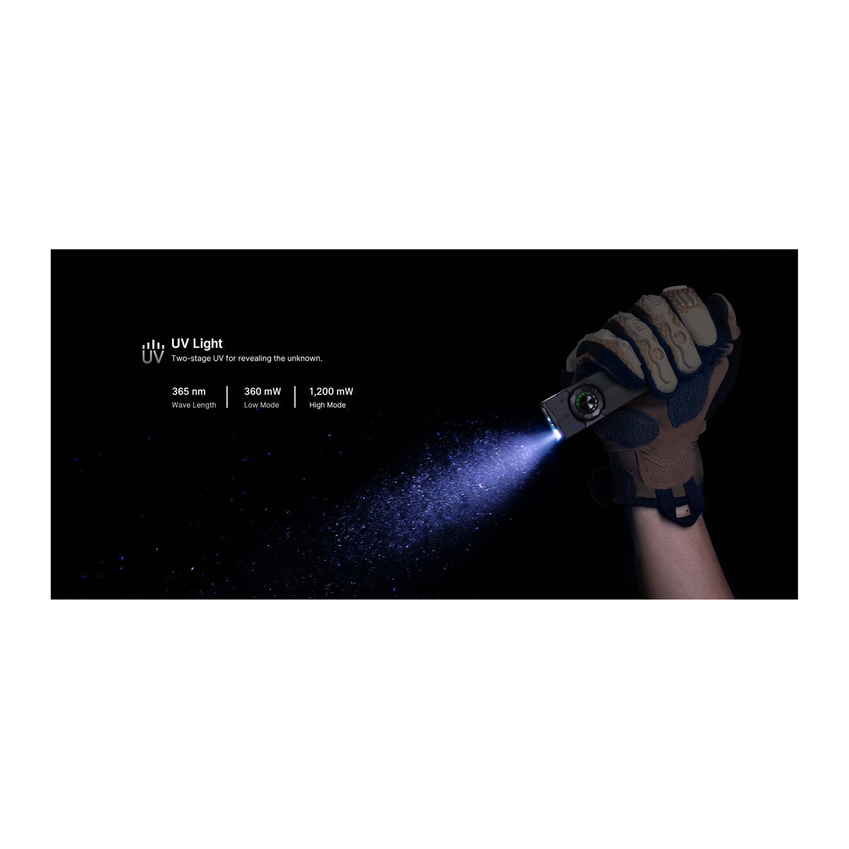 OLIGHT ArkTac flashlight - UV light