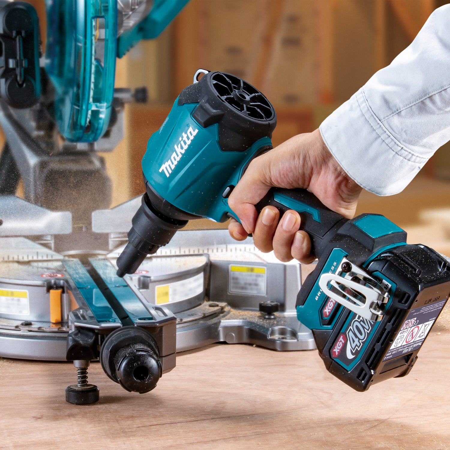 Makita 40 V XGT bürstenloser Staubbläser – nur Werkzeug – AS001GZ