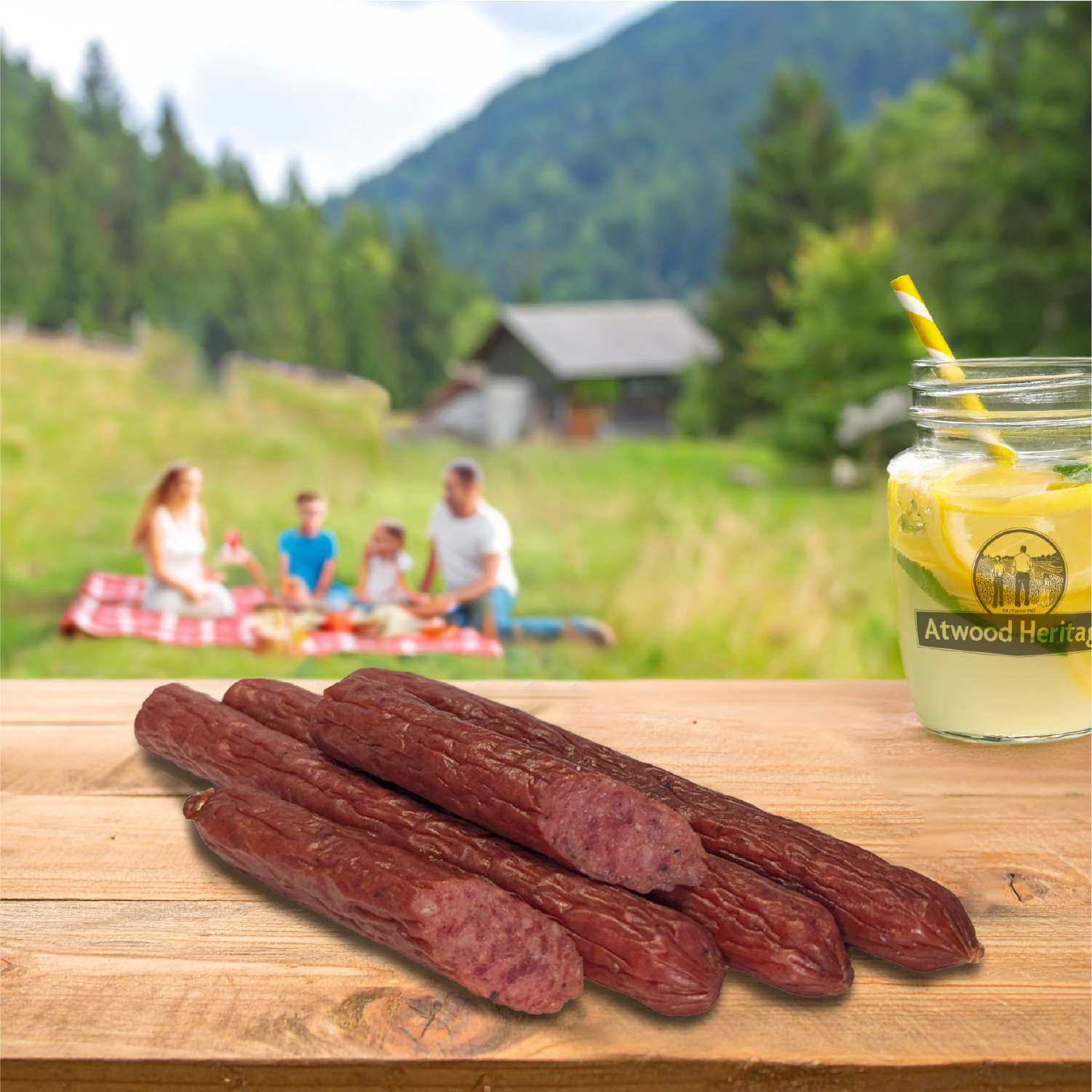 ATWOOD HERITAGE ATW-32008 - Original Pepperoni Snack Sticks - 8 Pack