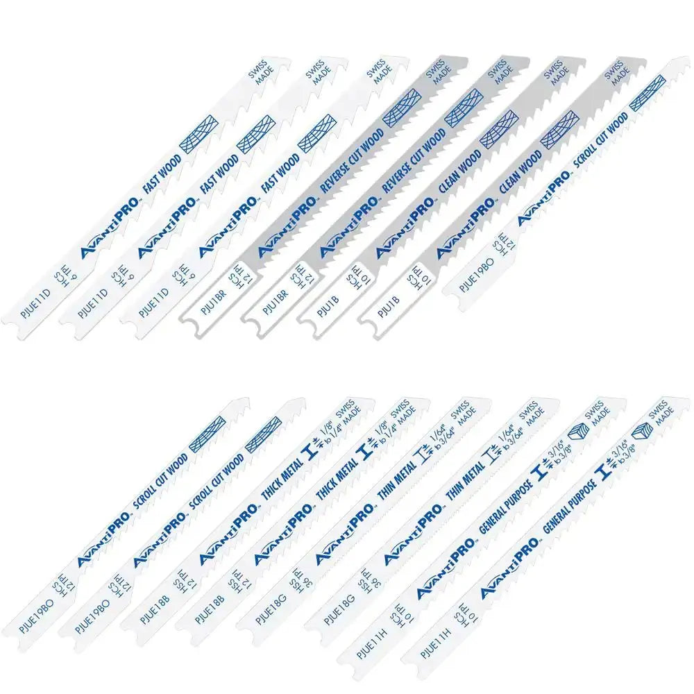 Avanti - U-Shank Jig Saw Blade Set (16-Piece) AVANTI