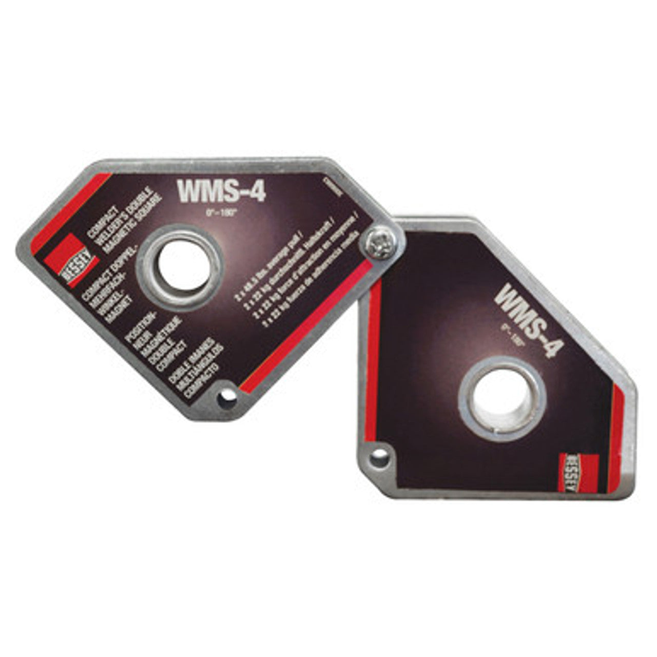 BESSEY WMS-4  -  Double Magnet, magnetic square, 0 to 180 degrees, - Wise Line Tools