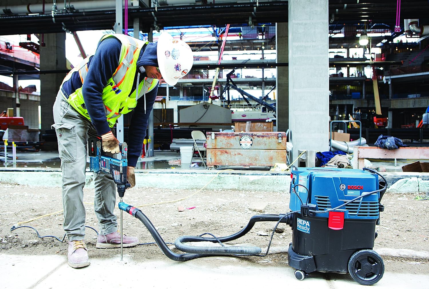 BOSCH  GBH18V-26K24  -18V BRUSHLESS BULLDOG 1'' SDS PLUS ROTARY HAMMER KIT - Wise Line Tools