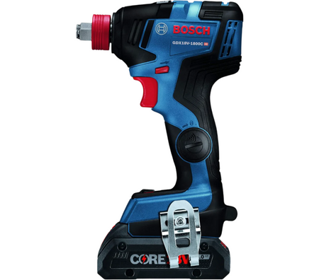BOSCH  GDX18V 1800CB25  -  18V EC Brushless Connected-Ready Freak 1/4 In. and 1/2 In. Two-In-One Bit/Socket Impact Driver Kit - Wise Line Tools