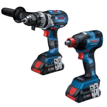 BOSCH GXL18V-224B25  -  18V PREMIUM BRUSHLESS IMPACT & HAMMER DRILL COMBO KIT - Wise Line Tools